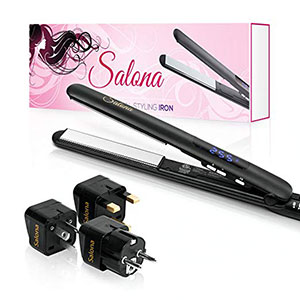 Salona Professional Titanium Flat Iron Hair Straightener